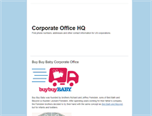 Tablet Screenshot of corporateofficehq.com